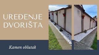 Uređenje dvorišta  kamen oblutak [upl. by Sinnal]