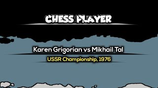 Karen Grigorian vs Mikhail Tal ° USSR Championship 1976 [upl. by Ima]