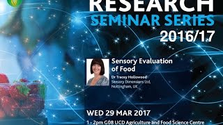 quotSensory Evaluation of Foodquot by Tracey Hollowood [upl. by Prima190]