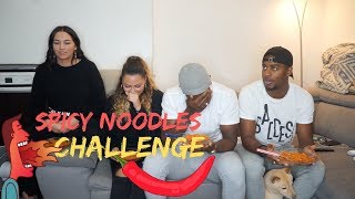 HABITUETOI SPICY NOODLES CHALLENGE 🔥 [upl. by Thurstan451]