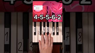 Addict A Hazbin Hotel Song Piano Tutorial shorts [upl. by Eliot]