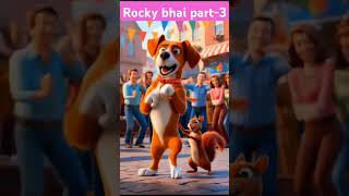 Rocky bhai part3 shorts cartoon dog animation hindi moralstories doglover puppydog story [upl. by Akyeluz719]