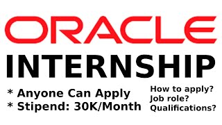 Oracle Internship Drive 2021  HIRING Interns in India  shorts [upl. by Jamal]