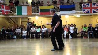 My Chair line dance by Andrew Palmer amp Sheila Palmer  demo at Eurodance 2012 [upl. by Celestyn498]