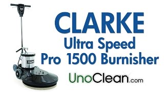 Clarke  Ultra Speed Pro 1500 Floor Burnisher  Demo [upl. by Morven]