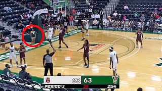 Cheerleader gets ejected after oncourt altercation with college basketball player [upl. by Jews]