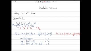 Easy way to find the nth term of a Quadratic Sequence [upl. by Nerrual]