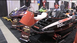 Vintage sleds at the Toronto Snowmobile Show ACSCC PowerModz [upl. by Kcirted]