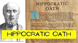 The Origin of the Hippocratic Oath [upl. by Ulane]