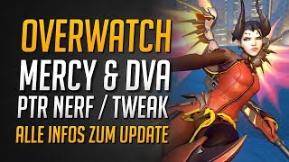 Mercy REWORK NERF  Dva Raketen Tweak  PTR Update Infos ★ Overwatch News Deutsch [upl. by Sirenay]