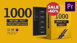 Text Presets  Premiere Studio Plugin 23658204 [upl. by Doykos]