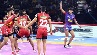 Pro Kabaddi 2019 Highlights  Dabang Delhi vs Bengaluru Bulls  Hindi M56 [upl. by Lerrehs]