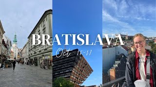 Bratislava Vlog  Tours Friends Food [upl. by Adria]