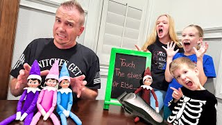 Dad Touches Evil Elf on the Shelf Day 21 [upl. by Gabor]