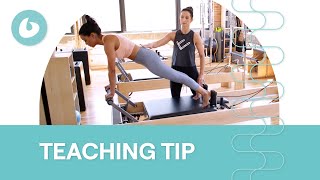 How To Get Stronger Core Activation During Reformer Planks  Teaching Tip [upl. by Nnylarac]