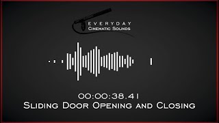 Sliding Door Opening and Closing  HQ Sound Effects [upl. by Ernaldus33]