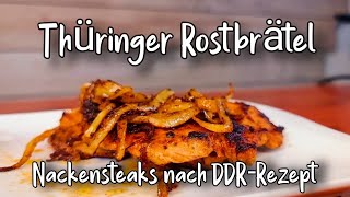 Thüringer Rostbrätel Rezept von dor Muddi  Grillfleisch nach DDRArt [upl. by Stauder]