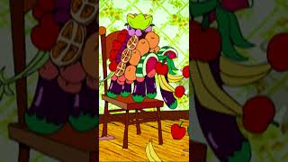 Whats for Dinner Food Fight 🎶🍍  Courage the Cowardly Dog  Cartoon Cartoons  shorts [upl. by Nanfa]