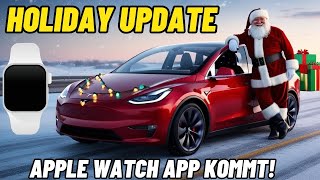 Tesla Holiday Update 20244425 Apple Watch App kommt Reifendruck Bug nach Software Update [upl. by Htebazila]