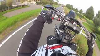 Supermoto ZuidHolland Wheelie all the way [upl. by Lorinda]