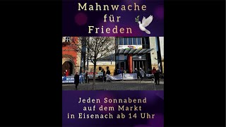 Mahnwache für Frieden am 161124 in Eisenach [upl. by Sarid]