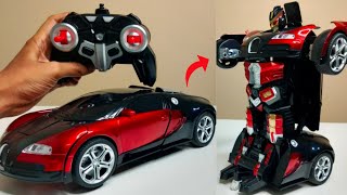 2 in 1 Deformation Convertible RC Robot Car Unboxing amp Testing  Chatpat toy tv [upl. by Ramat484]