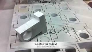 Waterjet Cutting 1quot thick Aluminum [upl. by Ecirtel]