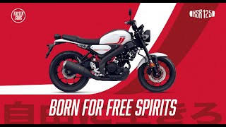 2023 Yamaha XSR125 Born for free spirits [upl. by Anissej588]