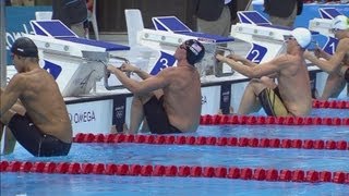 Swimming Mens 100m Backstroke Semifinals Replay  London 2012 Olympic Games [upl. by Ydnarb]