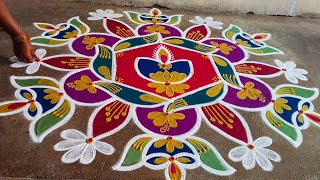 5×3 Diwali special dheepa kolam 🪔🪔🪔🪔🪔🪔❤️❤️ [upl. by Eneres]