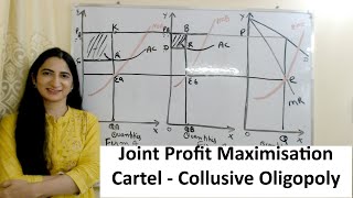 Joint Profit Maximisation Cartel  Collusive Oligopoly [upl. by Tamer]