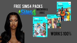 Tutorial  ALL THE SIMS 4 PACKS FOR FREE FOR MACBOOKamp IMAC [upl. by Adnamra]