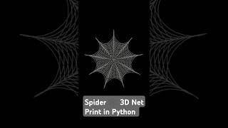 Spider net print in python project coding programming software python shorts trending [upl. by Stichter660]