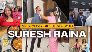 CELEBRITY stylist for a DAY Suresh Raina🏏 VLOG 😱 [upl. by Hnim360]