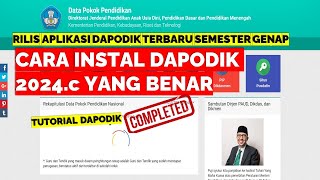 CARA INSTAL DAPODIK 2024c YANG BENAR [upl. by Noakes]