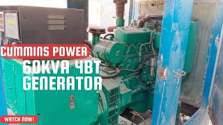 Cummins Power 4bt 60kva diesel generator Samford alternator electric generator [upl. by Nellahs347]