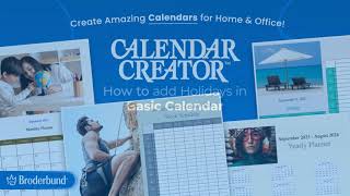 How to Add Holidays in Basic Calendar [upl. by Iniretake381]