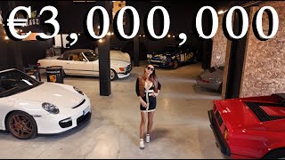 Touring €3000000 Modern Mansion with Garage Full of Supercars [upl. by Hammerskjold527]