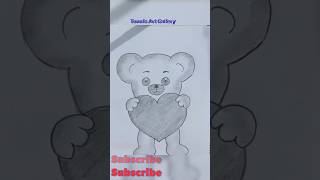 drawing drawingideas art toniart easydrawing drawingguide pencilsketch teddy taddybear [upl. by Ahseinod]