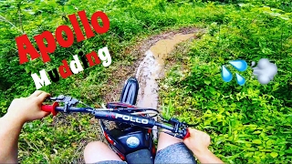 Apollo 125cc dirt bike  MUDDING ripping the trails [upl. by Nitsoj360]