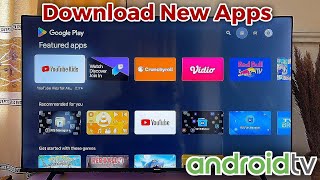 Android TV How to DownloadAdd Apps [upl. by Irb734]