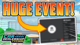 NEW SECRET EVENT Coming To Roblox Car Dealership Tycoon [upl. by Bernetta]