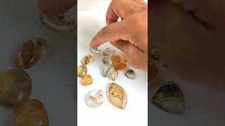 lote de pedras precisas Dendritas gemstone [upl. by Yruoc]