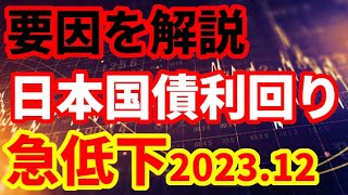 【国債利回り急低下】日本国債の利回りが0555％に低下！その背景を解説！ [upl. by Aleehs]