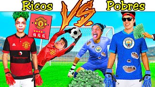 YOUTUBERS POBRES FICARAM RICOS SENDO GOLEIROS NO FUTEBOL  RICOS VS POBRES 134 [upl. by Ignatzia]