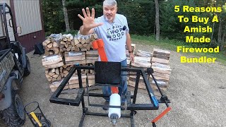 Top 5 Reasons To Invest In An Amish Firewood Bundler 32 [upl. by Allemap]