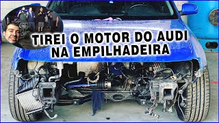 Tirando o Motor do Pocinha  Audi A3 8L stroker 20 Turbo 20v forjado  POCINHA TUDÃO 2 [upl. by Ynahirb]