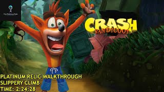 Crash Bandicoot  N Sane Trilogy  Slippery Climb Platinum Relic  22428 [upl. by Uon249]