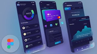 UI Design a Wallet App in Figma  Full course [upl. by Marasco]