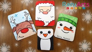 DIBUJA TUS TARJETAS  TARJETAS SUPER FÁCILES DE NAVIDAD  DIY  Easy Christmas Cards [upl. by Keithley655]